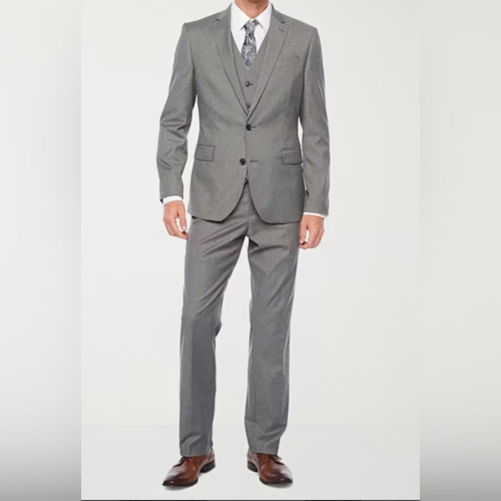 J Ferrar NWT- J. Ferrar- Ultra Comfort Stretch Classic Fit Suit- Tan Size 36S - 1 Thumbnail