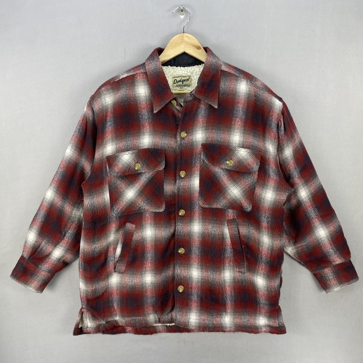 Japanese Brand Vintage Y2k Dodgest Button Up Shadow Plate Jacket Size US M / EU 48-50 / 2 - 1 Thumbnail