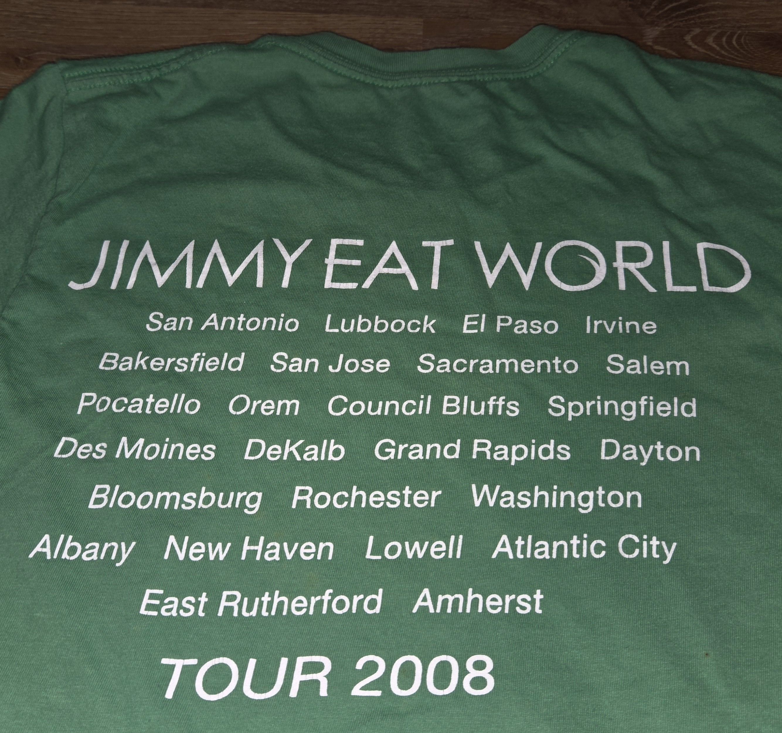Band Tees Vintage y2k Jimmy Eat World Band OG 2008 Tour T Shirt Size US S / EU 44-46 / 1 - 6 Thumbnail
