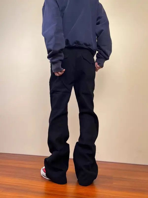 VIBE Vintage Pleated Workwear Micro Flare Casual Pants Size US 30 / EU 46 - 8 Thumbnail