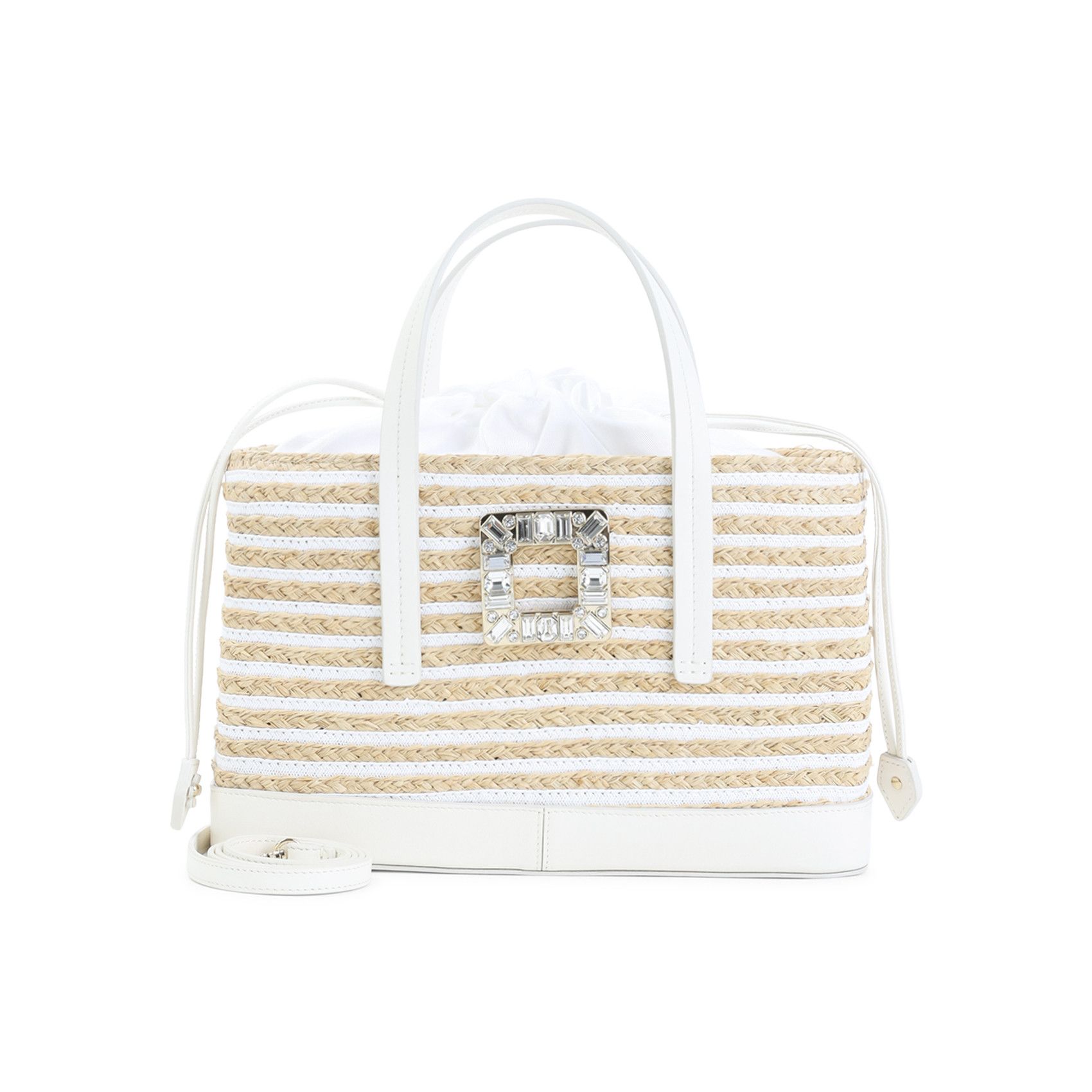 Roger Vivier Roger Vivier Skate Straw Shopping Bag Size ONE SIZE - 1 Thumbnail