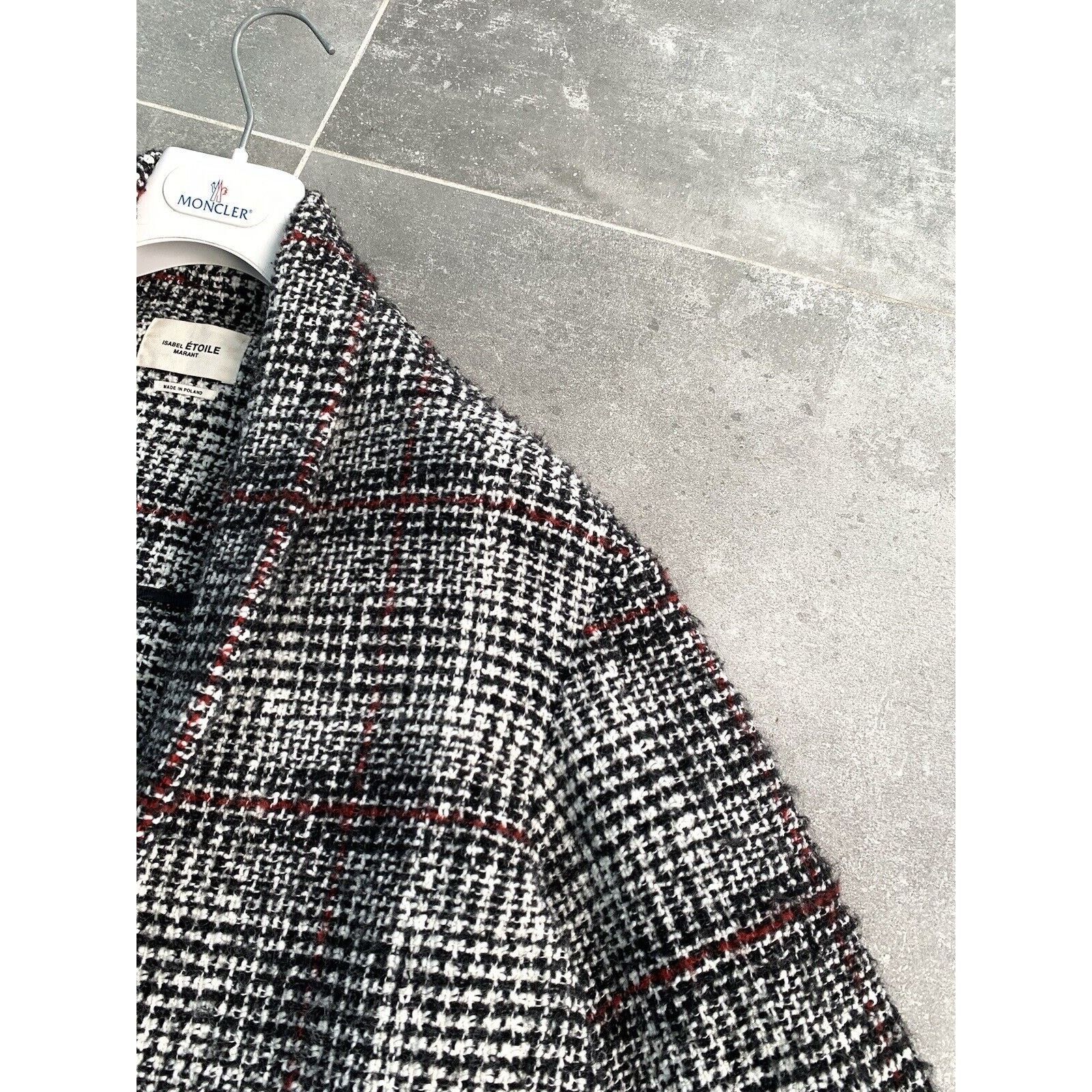 Designer × Isabel Marant Etoile ISABEL MARANT ETOILE Wool Tweed Trench Coat EU 38 UK 10 S-M Size M / US 6-8 / IT 42-44 - 16 Thumbnail