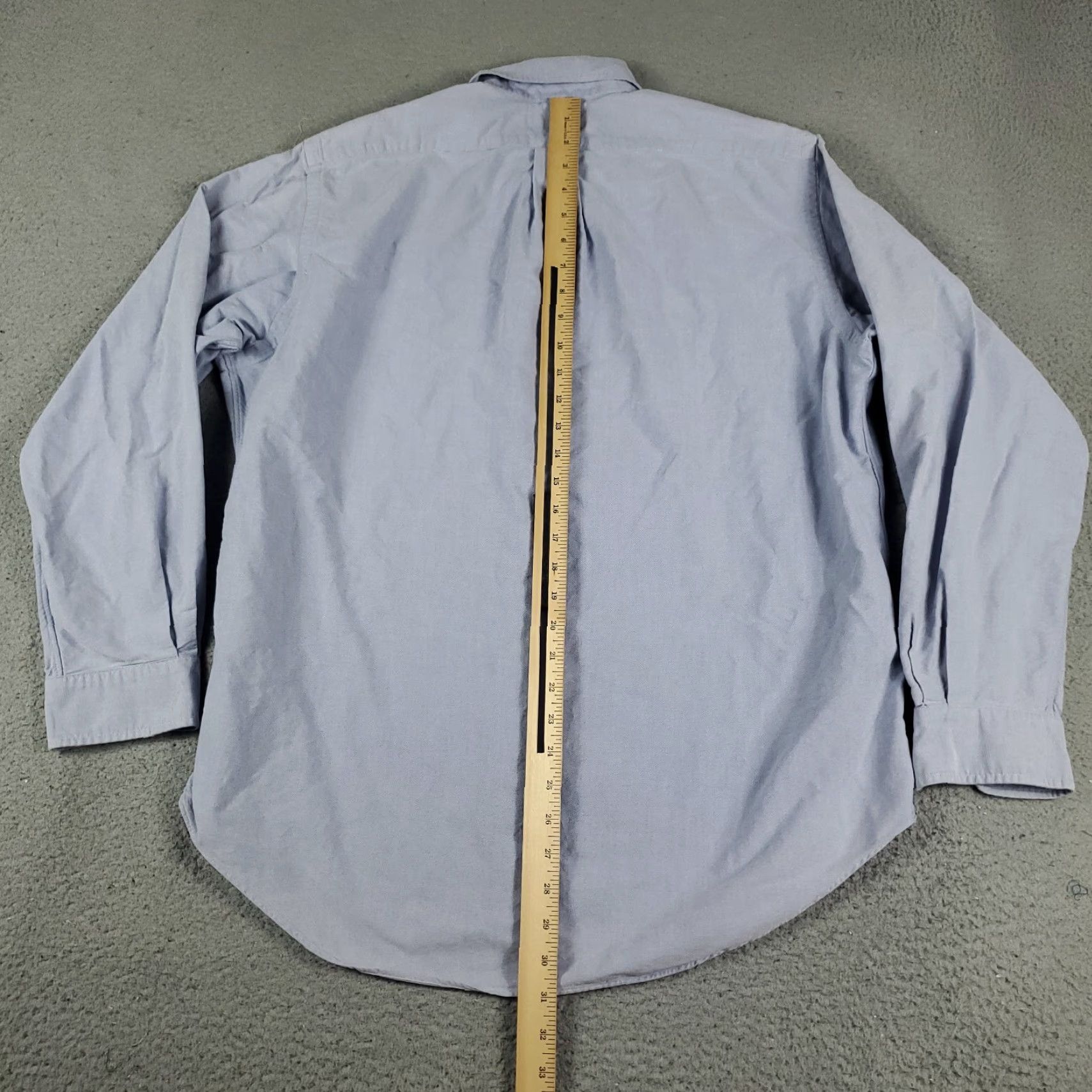 Ralph Lauren Ralph Lauren Dress Shirt Mens 16 Blue Long Sleeve Button-Up Regular Fit Size 42R - 7 Thumbnail