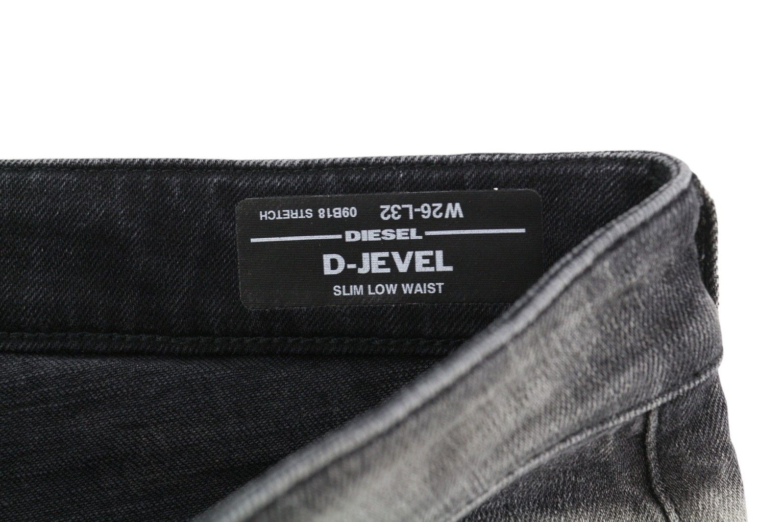 Diesel D-JEVEL 09B18 W26/L32 Slim Low Waist Stretch Dark 40669 Size 26" / US 2 / IT 38 - 11 Thumbnail