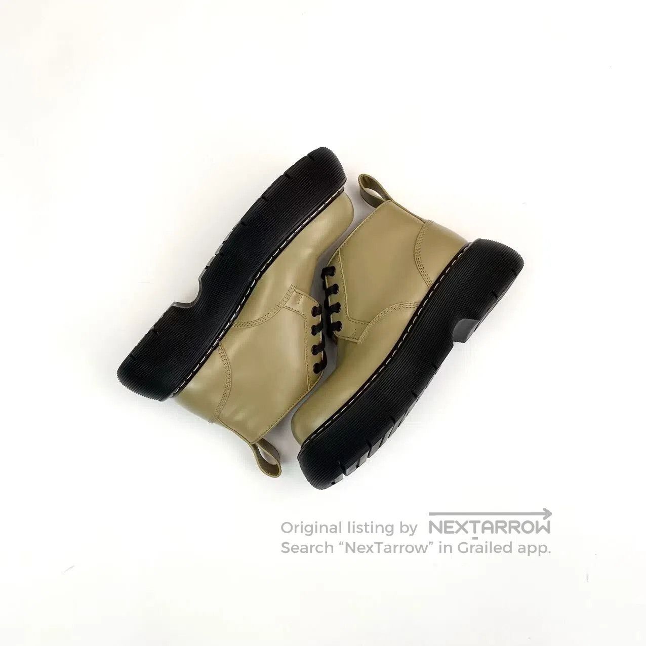 Bottega Veneta Bottega Veneta Avocado-colored Martin boots| Size US 5 / IT 35 - 4 Thumbnail