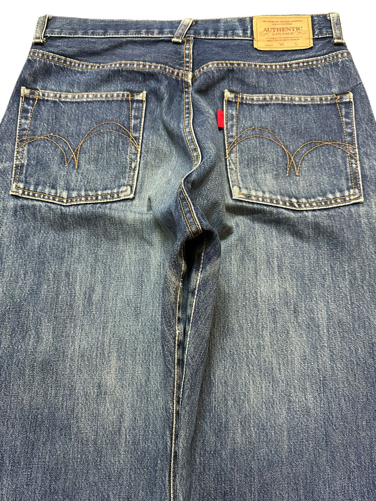 Helmut Lang Vintage Japanese Brand Blue Faded Wash Style Baggy Jeans Size US 29 - 5 Thumbnail
