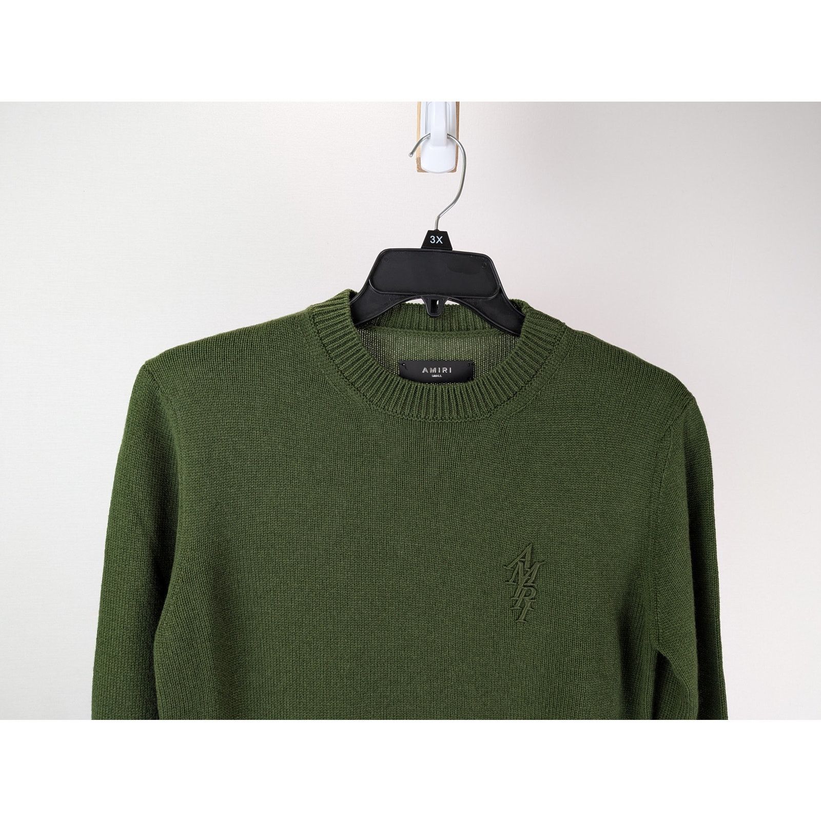 Amiri o1rshd1 Amiri Stack Crewneck Sweatshirt in Spindle Tree Size US S / EU 44-46 / 1 - 2 Thumbnail