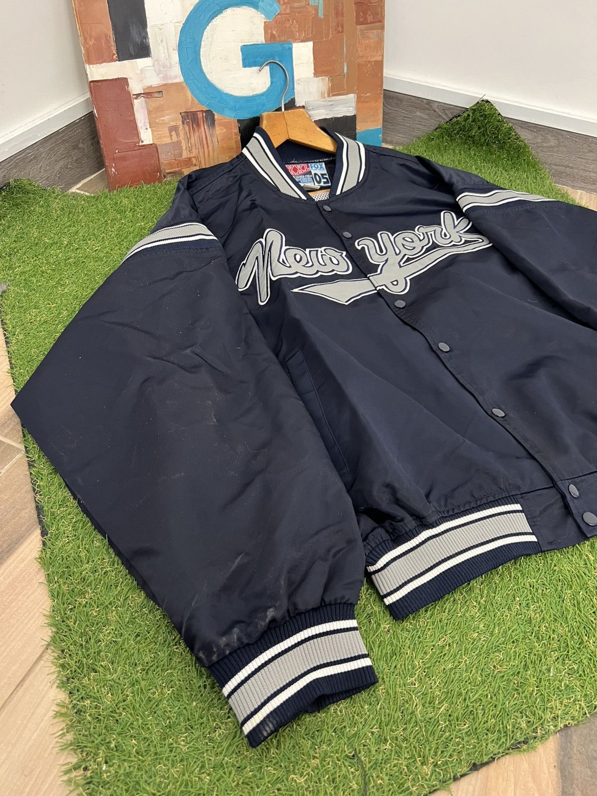 MLB Vintage New York Yankees Varsity Jacket MLB Baseball Rare Size US XXL / EU 58 / 5 - 5 Thumbnail