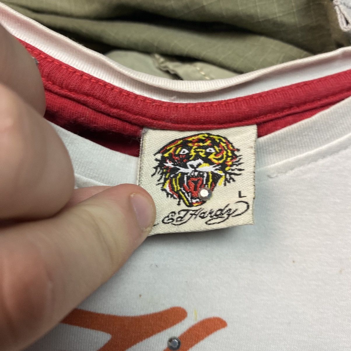 Ed Hardy Vintage Ed Hardy by Christian Audigier y2k opium tee size L Size L / US 10 / IT 46 - 9 Thumbnail