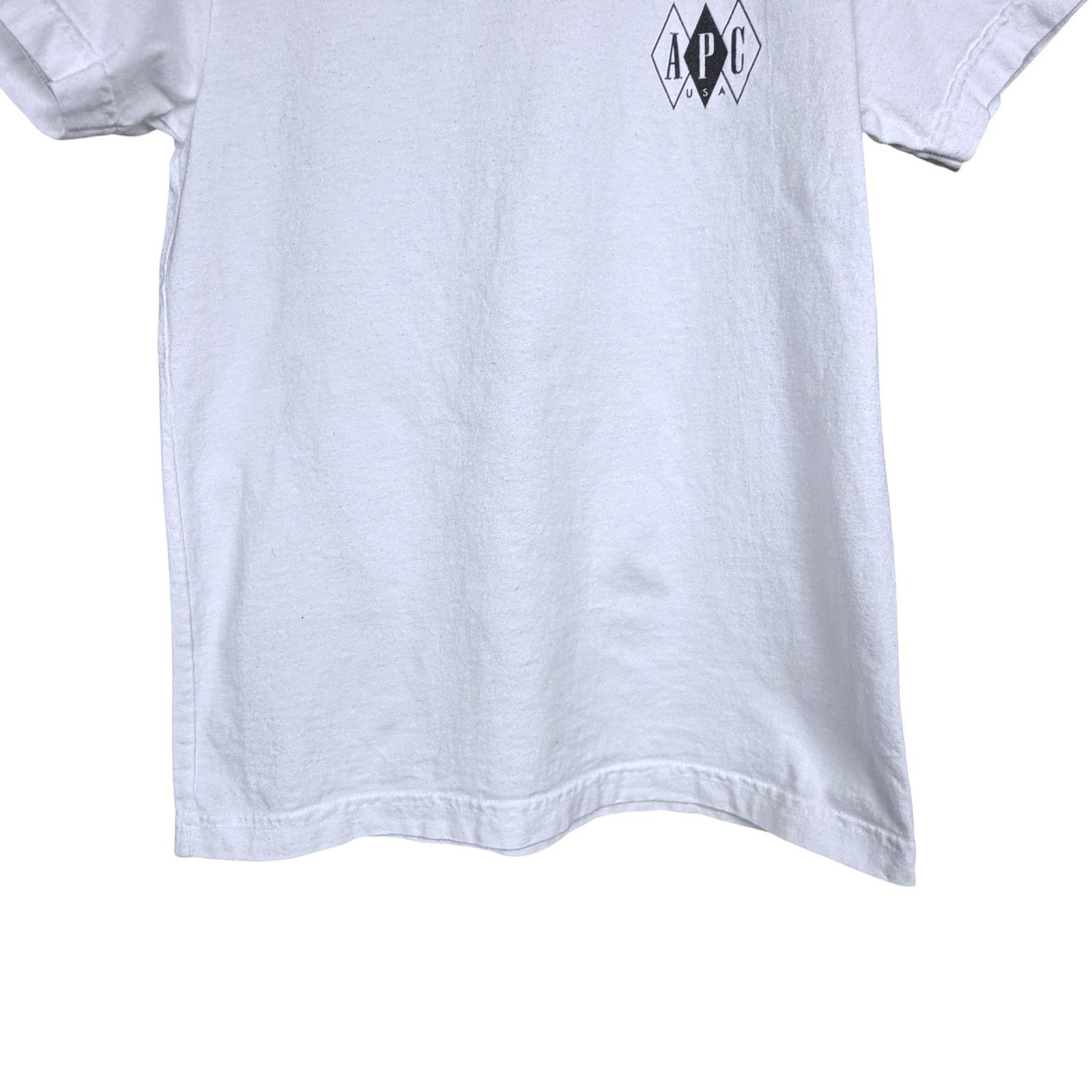 A.P.C. A.P.C. Women's XS White 100% Cotton T-Shirt Streetwear EUC Size XS / US 0-2 / IT 36-38 - 4 Thumbnail