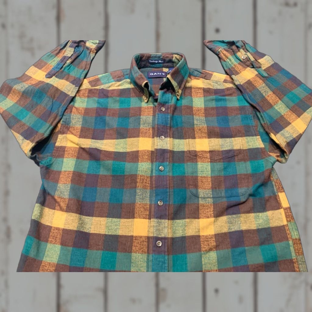 Gant Vintage Gant Shirt Mens Medium M Cambridge Plaid Flannel Long Sleeve Outdoor Size US M / EU 48-50 / 2 - 1 Thumbnail