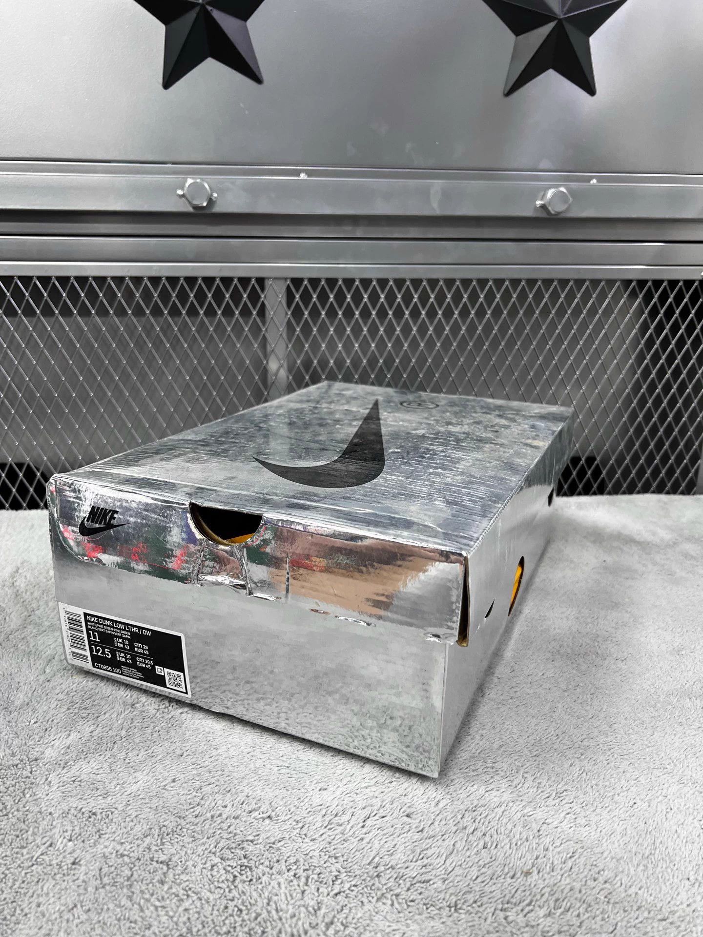 Nike OFF-WHITE x Nike Dunk White Green Like New Size 45 Size US 12 / EU 45 - 9 Thumbnail