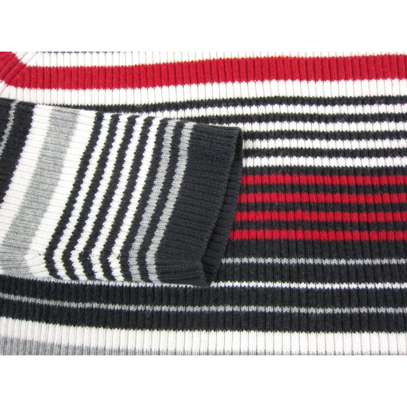 Vintage VINTAGE St. Johns Bay Turtleneck Shirt Womens M Black Striped 100% Cotton Knit Long Sleeve Fall Winter Spring 80s Womens Clothing Size M / US 6-8 / IT 42-44 - 3 Thumbnail