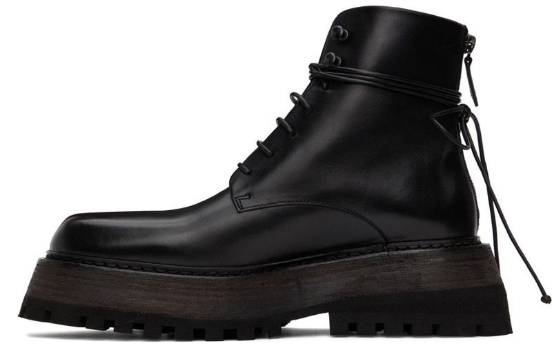 Marsell Marsèll Black Quadrarmato Boots Size US 11 / EU 44 - 1 Thumbnail