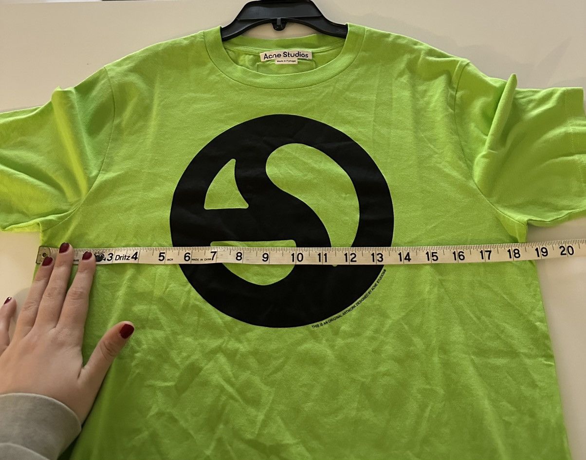 Acne Studios Acne Studios Everest Logo Sharp Green Black Cotton Tee S? Size US S / EU 44-46 / 1 - 4 Thumbnail