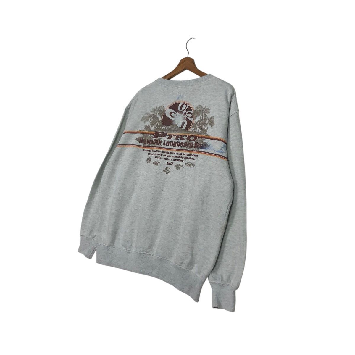 Japanese Brand × Vintage 📌Vintage Sweatshirt Piko Hawaii Design Big Logo Size US L / EU 52-54 / 3 - 11 Thumbnail