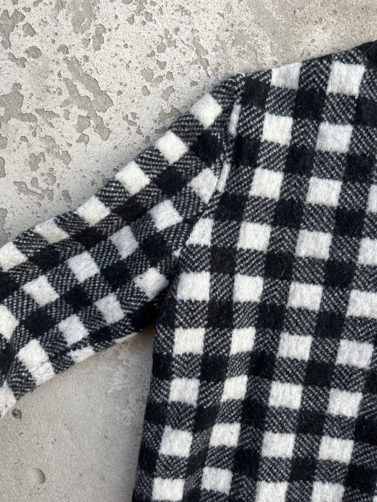 Hedi Slimane × Saint Laurent Paris FW14 Saint Laurent by Hedi Slimane Wool Checkered Sweater Size US S / EU 44-46 / 1 - 17 Thumbnail