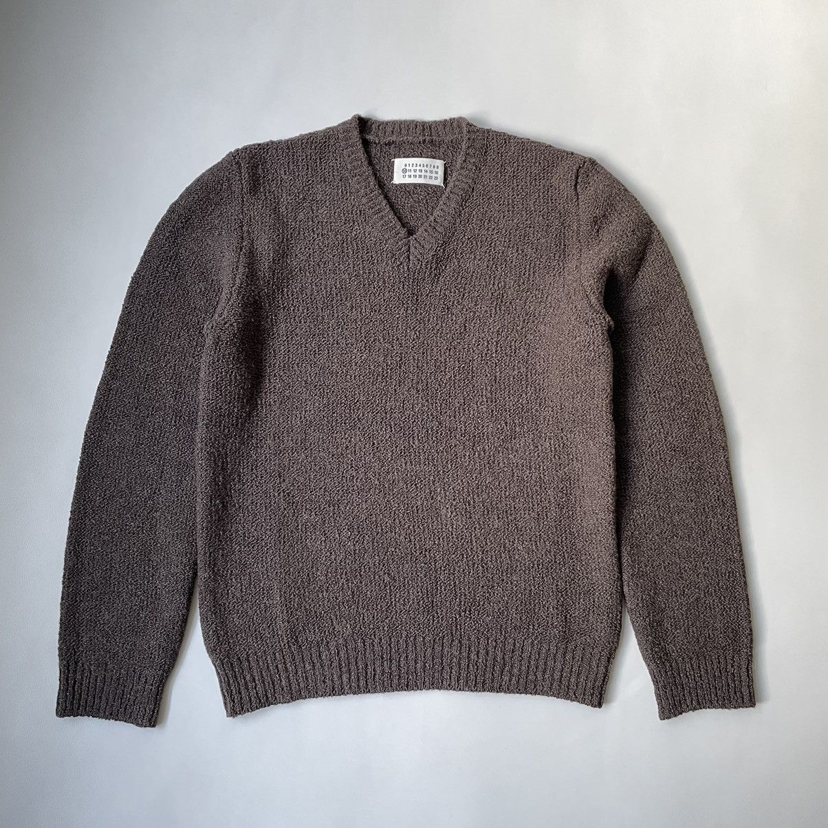 image of Maison Margiela A/w 08 ‘Boucle Alpaca Wool’ Sweater in Brown, Men's (Size Large)