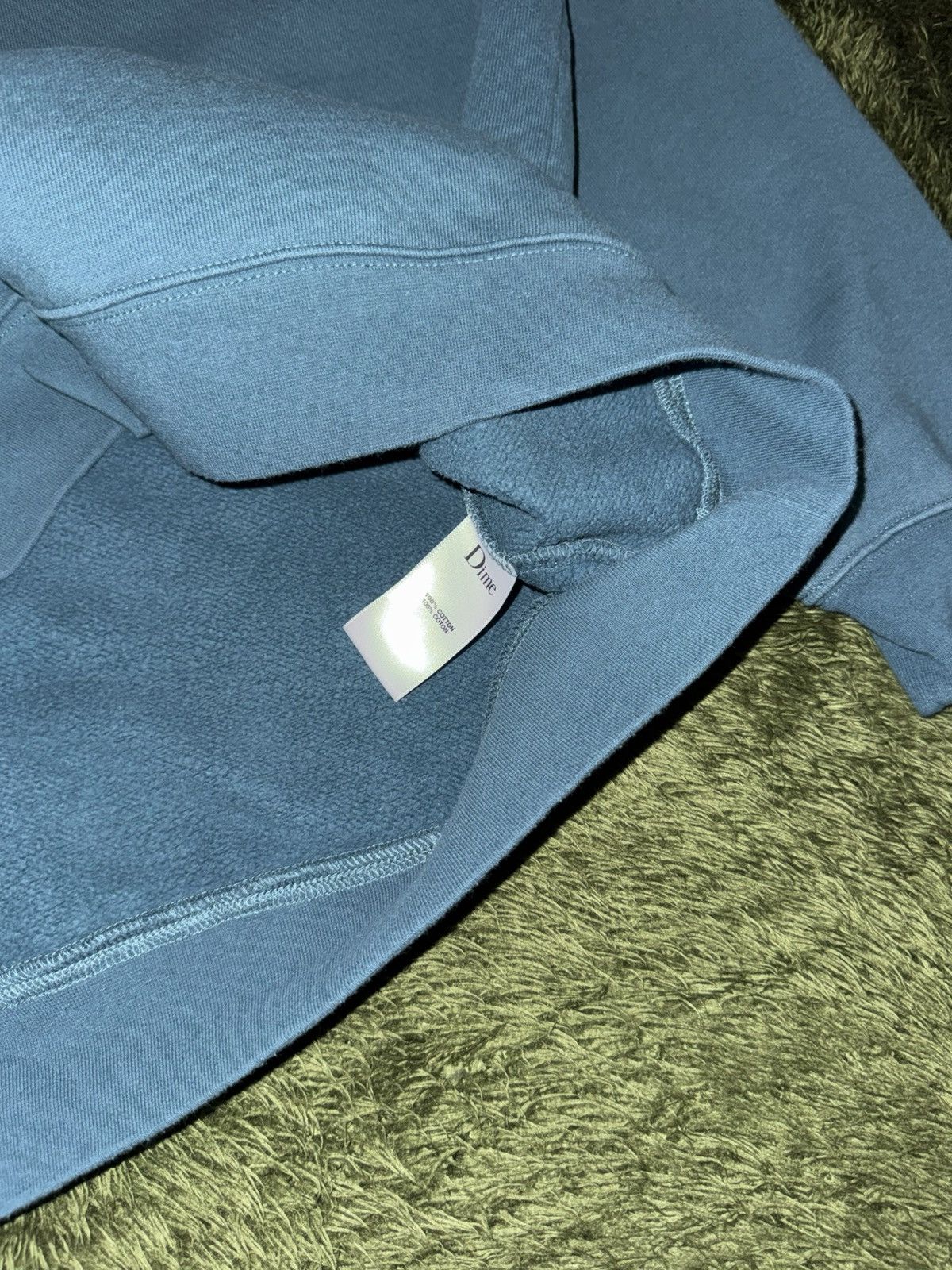 Dime [L] Dime Outline Embroidered Logo Sweatshirt Teal Size US L / EU 52-54 / 3 - 7 Thumbnail