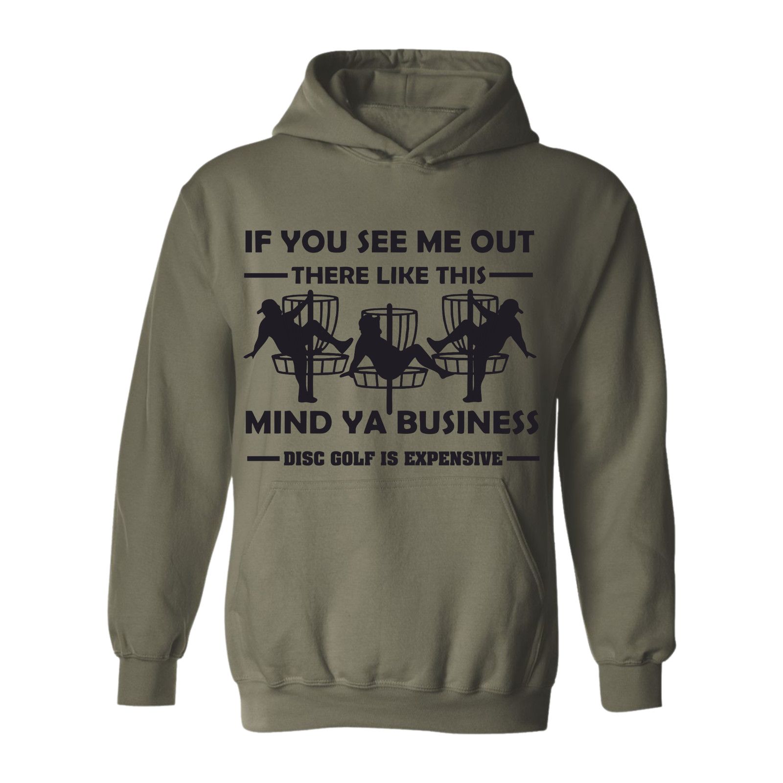 Gildan Disc Golf Hoodie Discgolf Is Expensive Funny Stripper Mens Size US L / EU 52-54 / 3 - 5 Thumbnail
