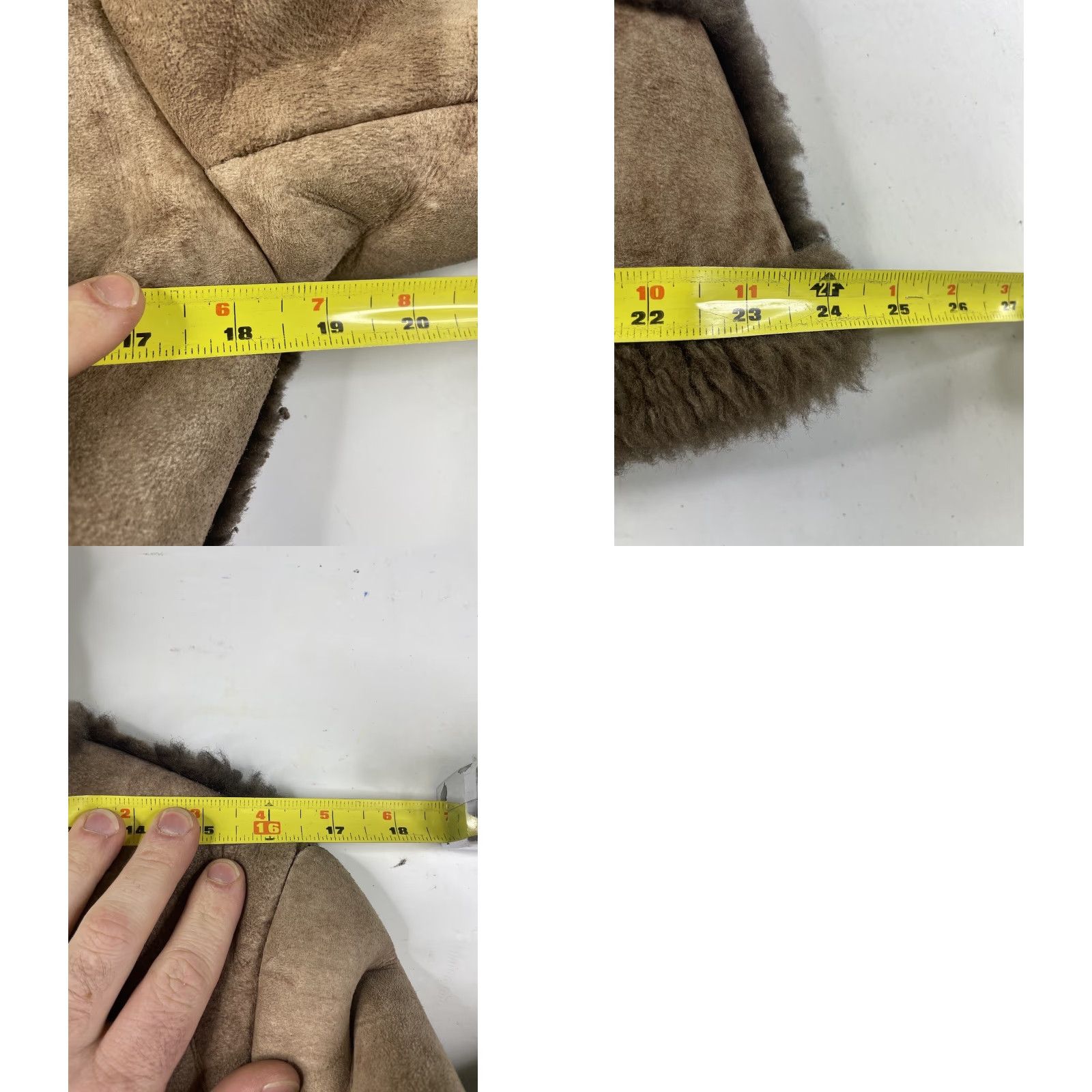 Vintage VINTAGE Women’s Sheepskin Shearling Leather Coat Jacket 14 USA Medium Brown 90s Parka Wool Lining Fur Buttons Size XL / US 12-14 / IT 48-50 - 9 Thumbnail