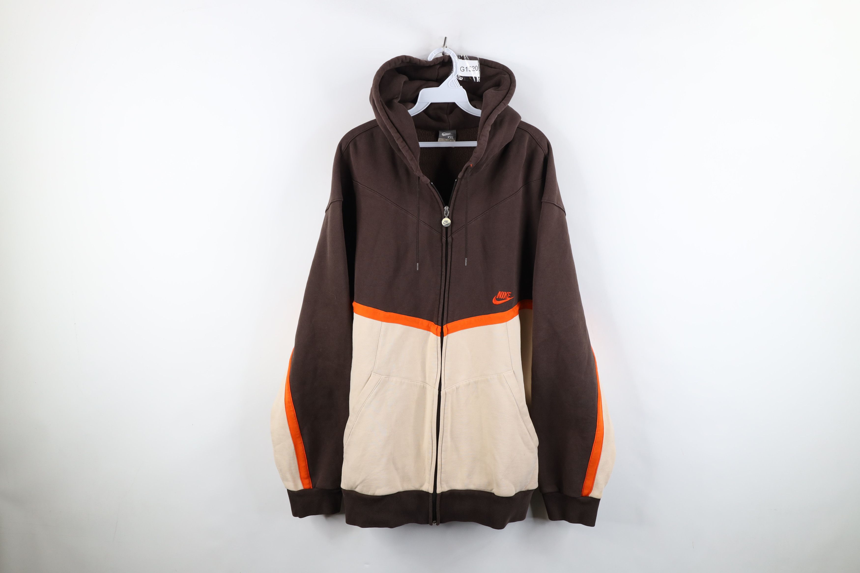 Nike Vintage Nike Scott Mini Swoosh Heavyweight Full Zip Hoodie Size US XXL / EU 58 / 5 - 1 Thumbnail