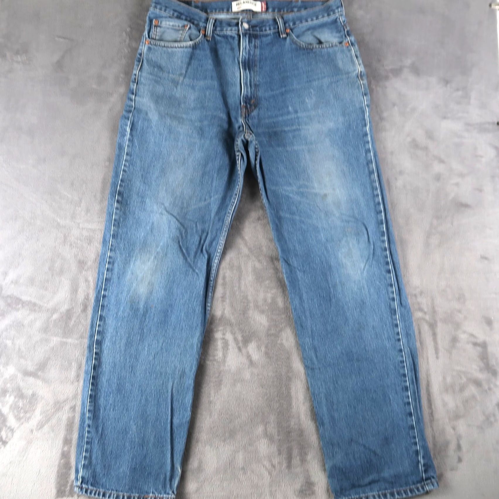 Levi's VINTAGE Levi's 550 Jeans Blue Denim 5-Pocket Relaxed Fit Mens Size 38x34 (36.5x32.5) Blue With Red Tab Size US 38 / EU 54 - 2 Thumbnail