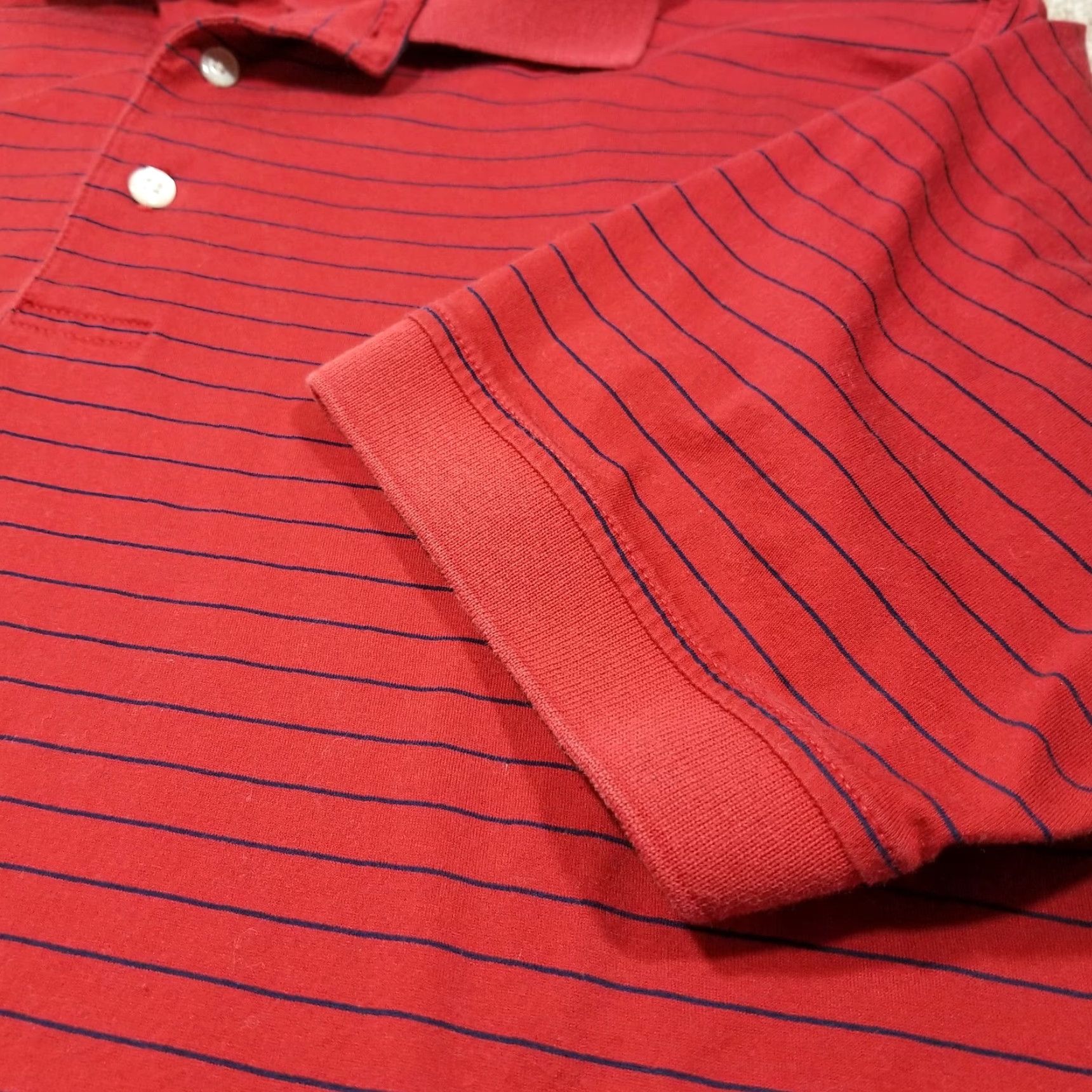 Vintage Turnbury Shirt Men S Red Striped Polo Short Sleeve Casual 100% Cotton Golf Shirt Mens Red Striped Polo Short Sleeve Casual Golf Size US S / EU 44-46 / 1 - 7 Thumbnail