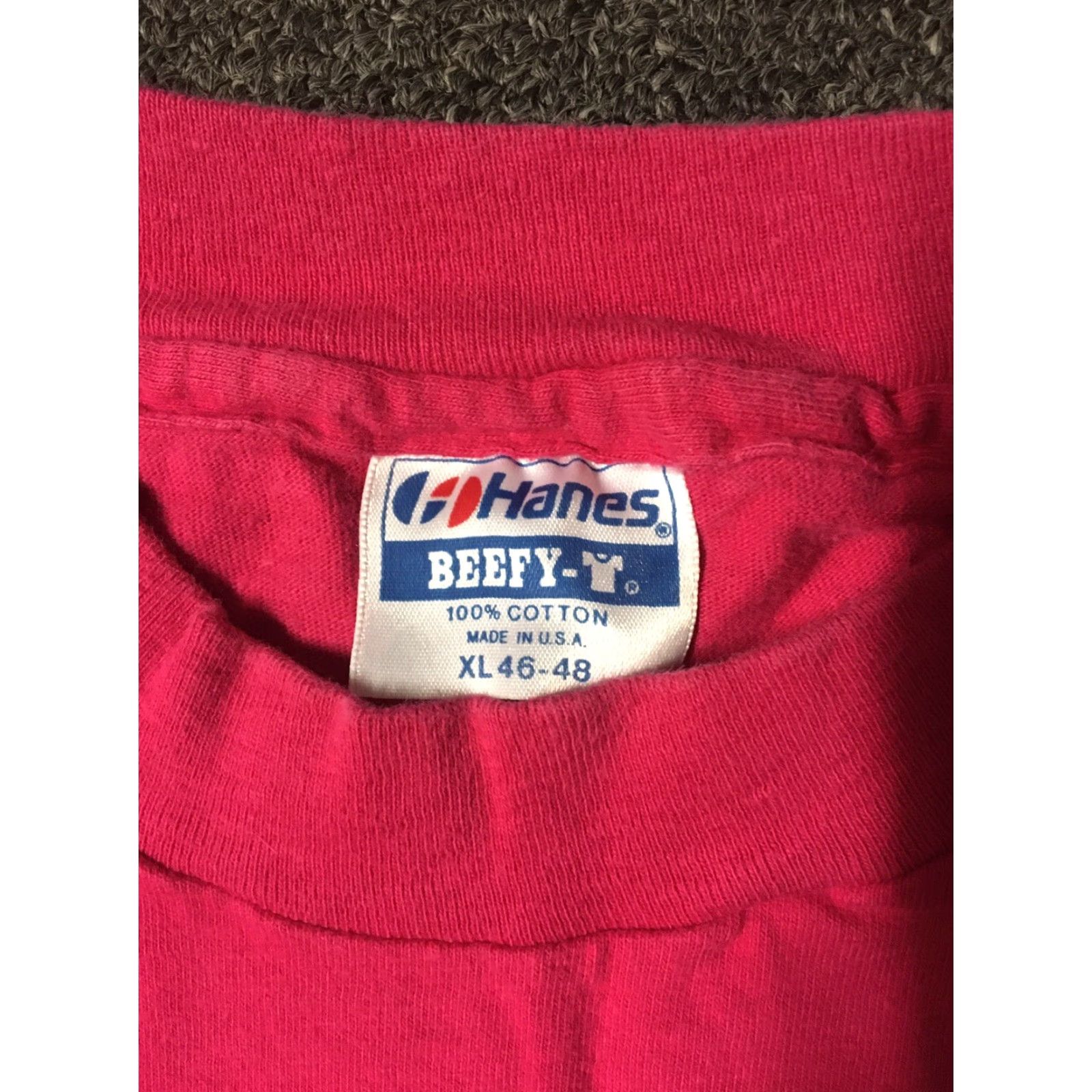 Hanes VINTAGE Hawaii Kapolei Kreepers Caterpillar Shirt L Men Pink 80s Surf Animal Aloha Retro 90s University USA Hanes Short Sleeve T-Shirt Single Stitch Size US L / EU 52-54 / 3 - 5 Thumbnail