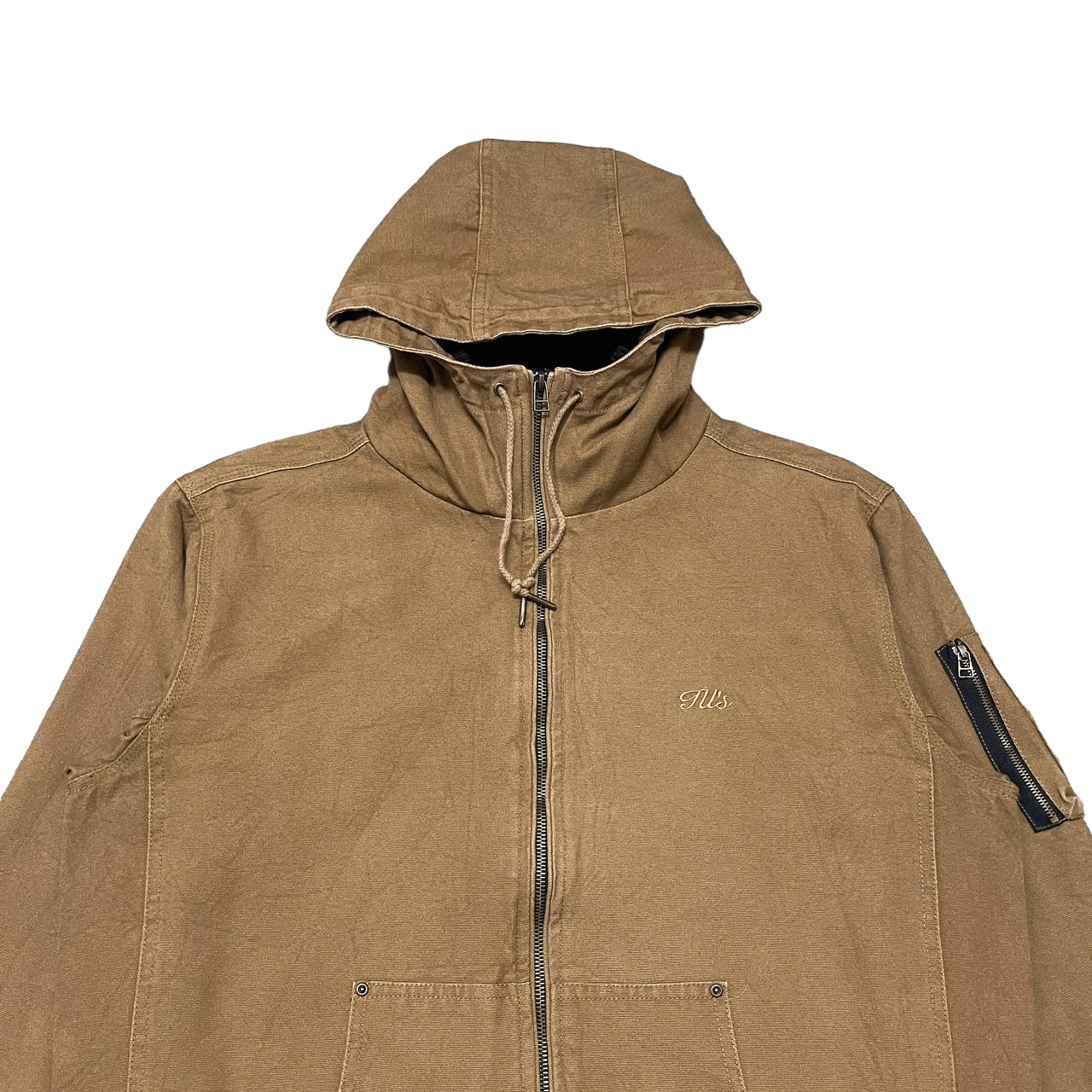 Japanese Brand Vintage Ill's Canvas Hooded Jacket Camo Linning Size US XL / EU 56 / 4 - 3 Thumbnail