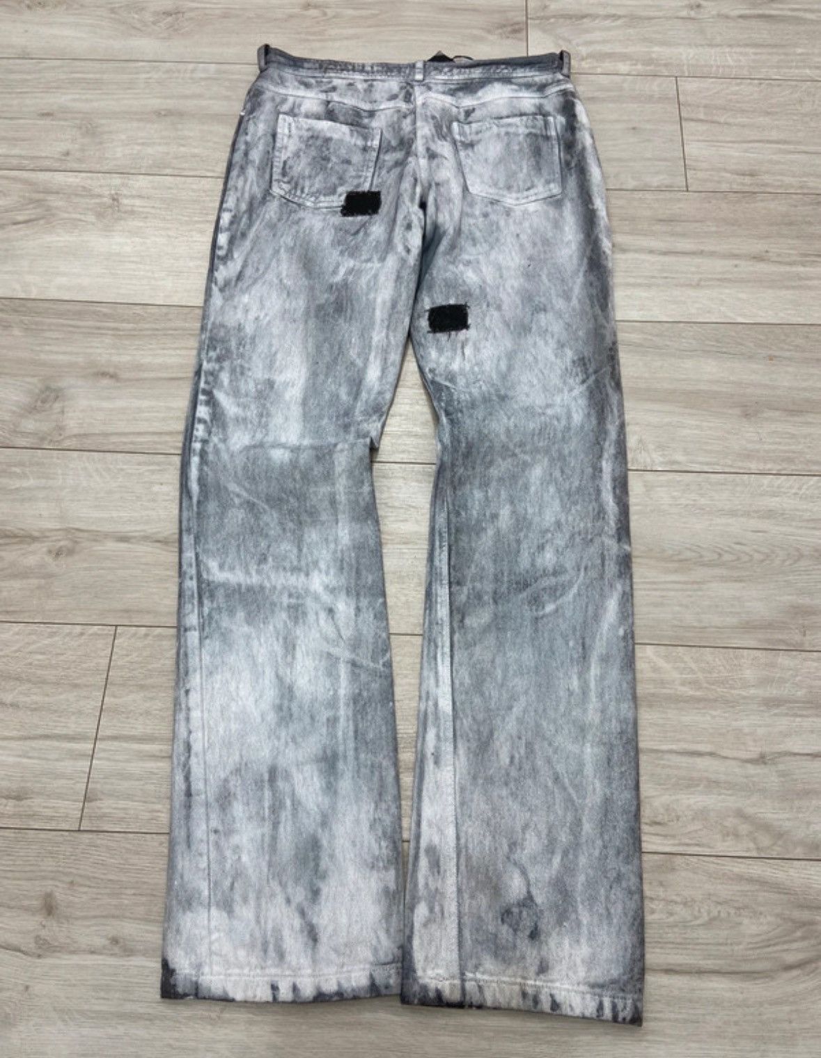 Japanese Brand × Le Grande Bleu (L.G.B.) Very Rare🔥Germano Zama Painted Distressed Denims🔥 Size US 32 / EU 48 - 9 Thumbnail