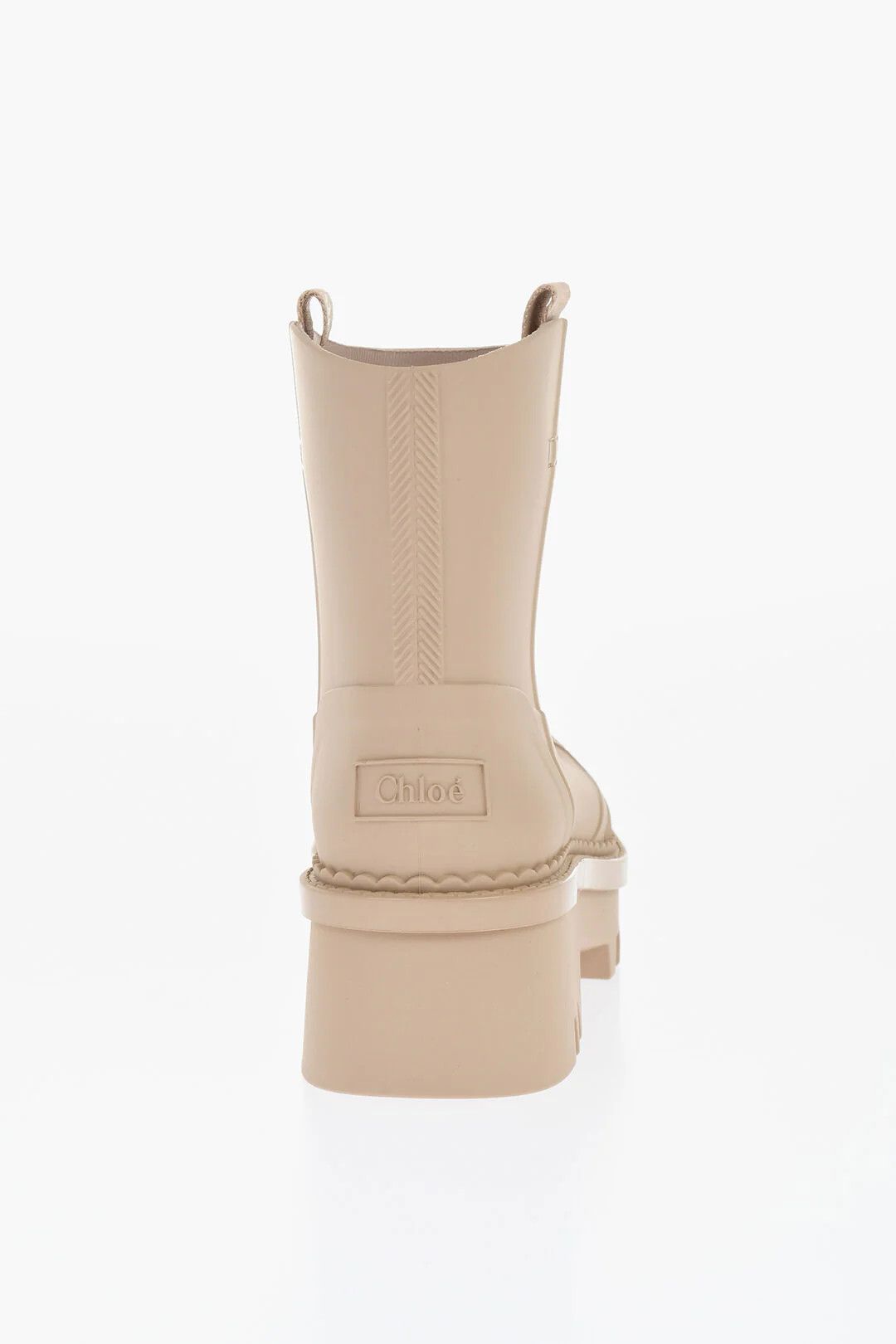 Chloe og1mm0426 Rubber Boots in Beige Size US 6 / IT 36 - 2 Thumbnail