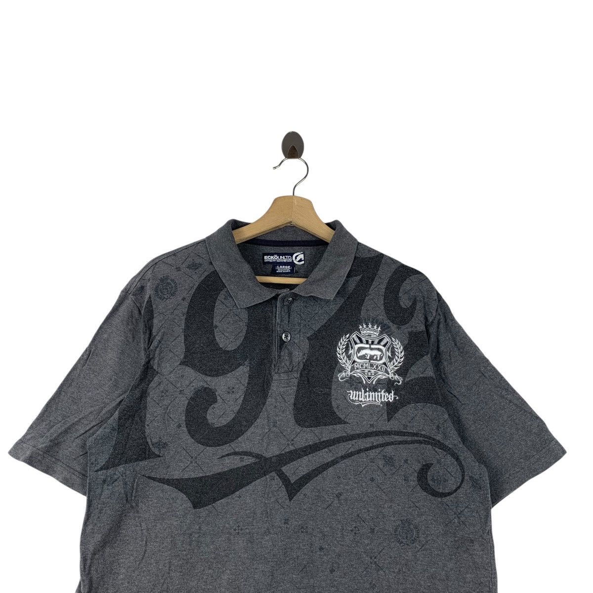 Ecko Unltd. Vintage ECKO UNLTD TDMK Embroidered Baggy Polo Tee Shirt Size US L / EU 52-54 / 3 - 2 Thumbnail