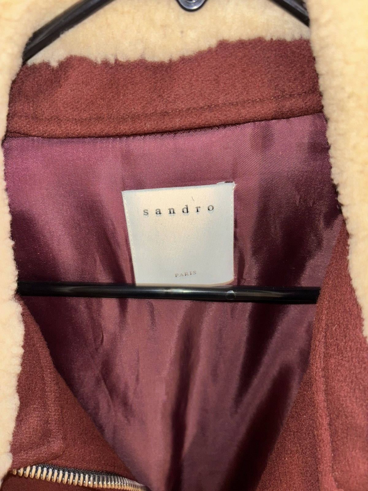 Sandro Sandro Fur Jacket w/ Detachable Fur Size US M / EU 48-50 / 2 - 2 Thumbnail