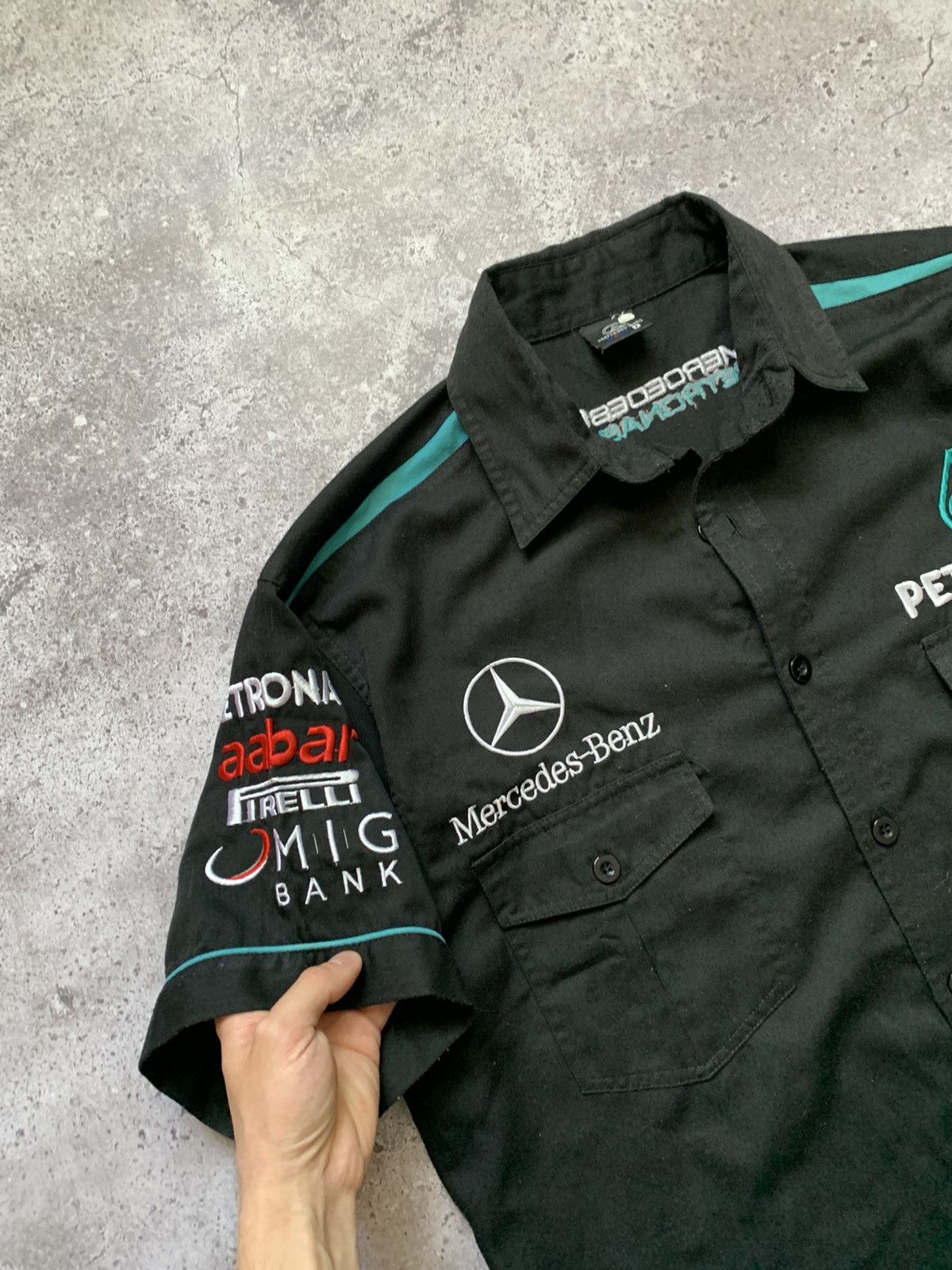 Formula 1 × Mercedes-Benz Mercedes Benz AMG Petronas Boss polo shirt F1 Size US M / EU 48-50 / 2 - 3 Thumbnail