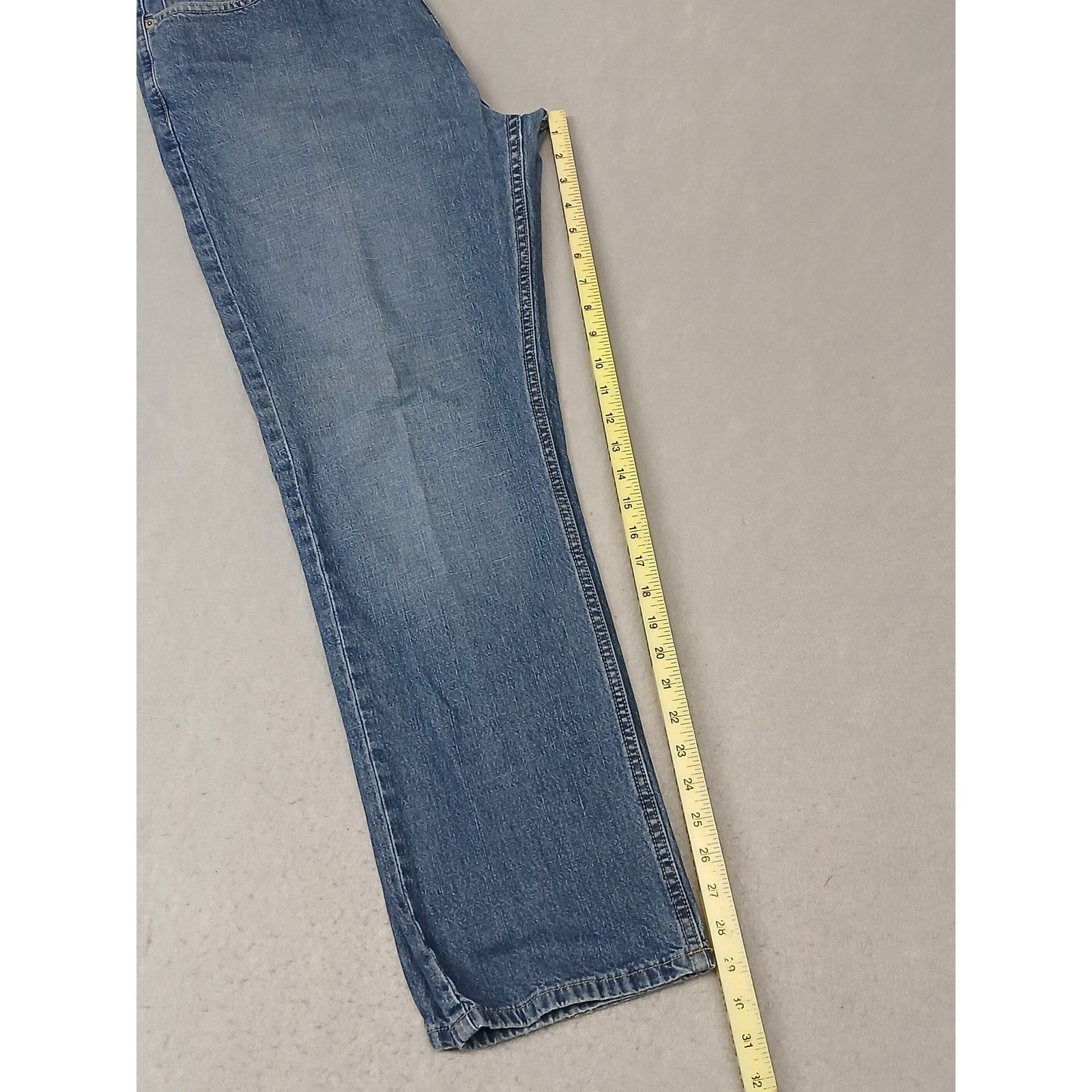 Alfani Alfani (34x30) Men's Straight Leg Blue Denim Jeans Size US 34 / EU 50 - 4 Thumbnail