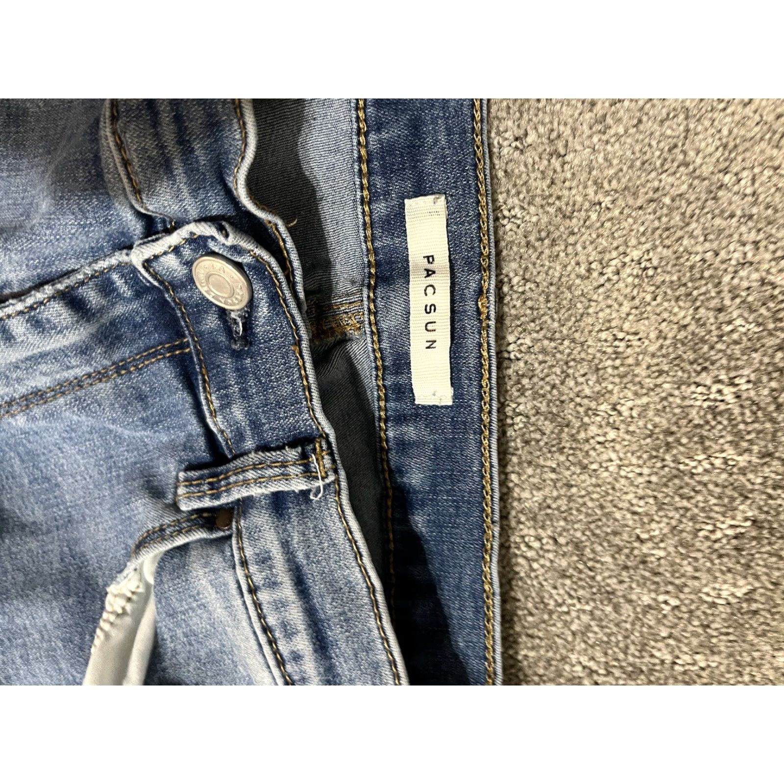 Pacsun PacSun Distressed High Rise Jeggings Jeans Medium Wash Size 26 Women Blue Jegging Medium Distressed 90s? (not allowed adding new info) Size 26" / US 2 / IT 38 - 5 Thumbnail