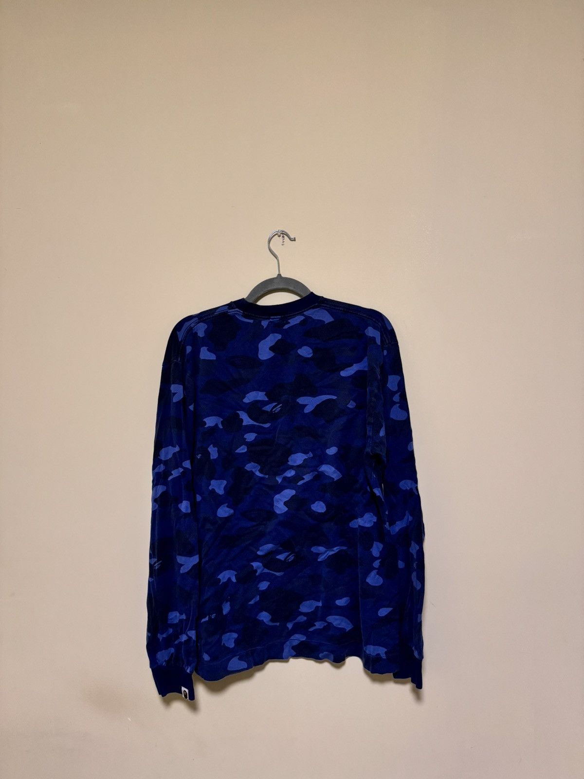 Bape A Bathing Ape Swarovski Blue Camo L/S Shirt Size US L / EU 52-54 / 3 - 2 Thumbnail