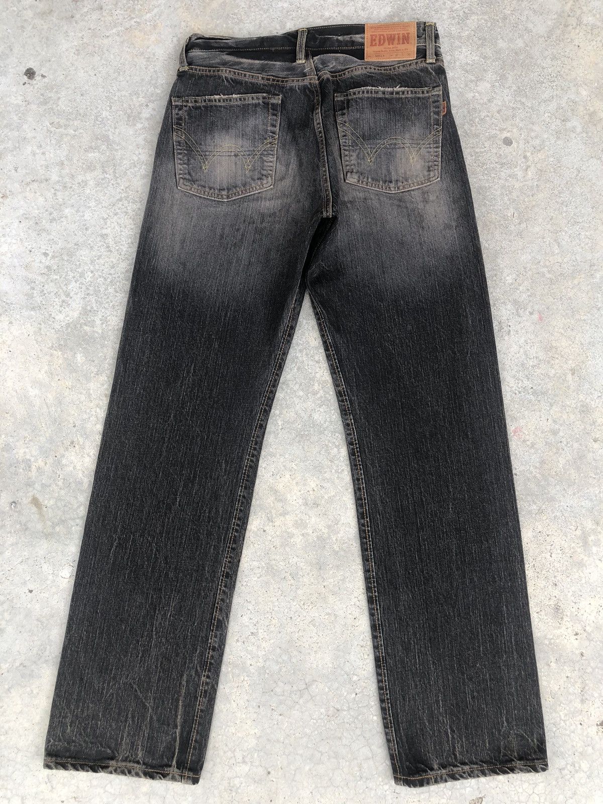 Edwin Japanese Edwin 505ZX Selvedge Denim Distressed Jeans Mudwash Size US 32 / EU 48 - 2 Thumbnail