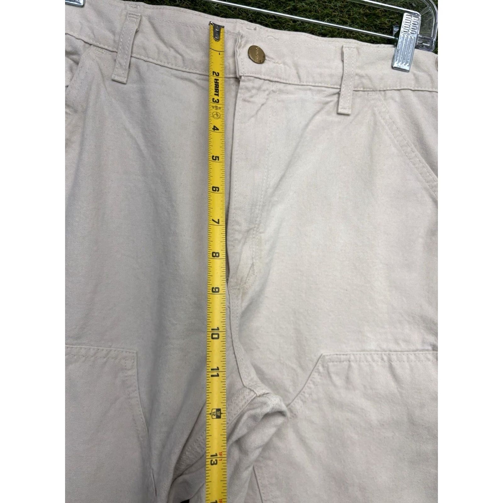 Carhartt Carhartt Pants Mens 32x32 Carpent­er/Painter Straight 5-Pocket Canvas Beige Workwear B04 USA Vintage No N/A Size US 32 / EU 48 - 4 Thumbnail