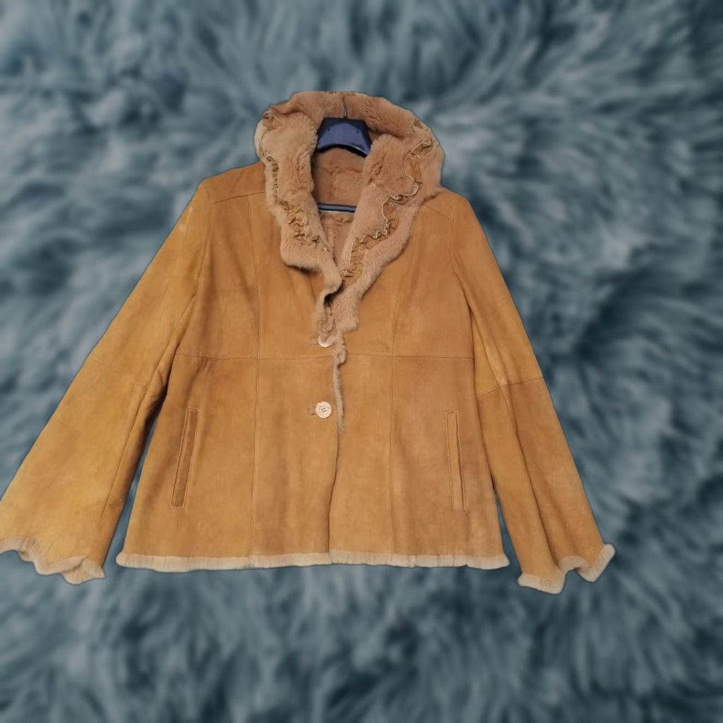 Vintage VINTAGE Wilson's Soft Shell Rabbit Fur Coat Jacket Button Up Women's XL Coat Size XL / US 12-14 / IT 48-50 - 1 Thumbnail
