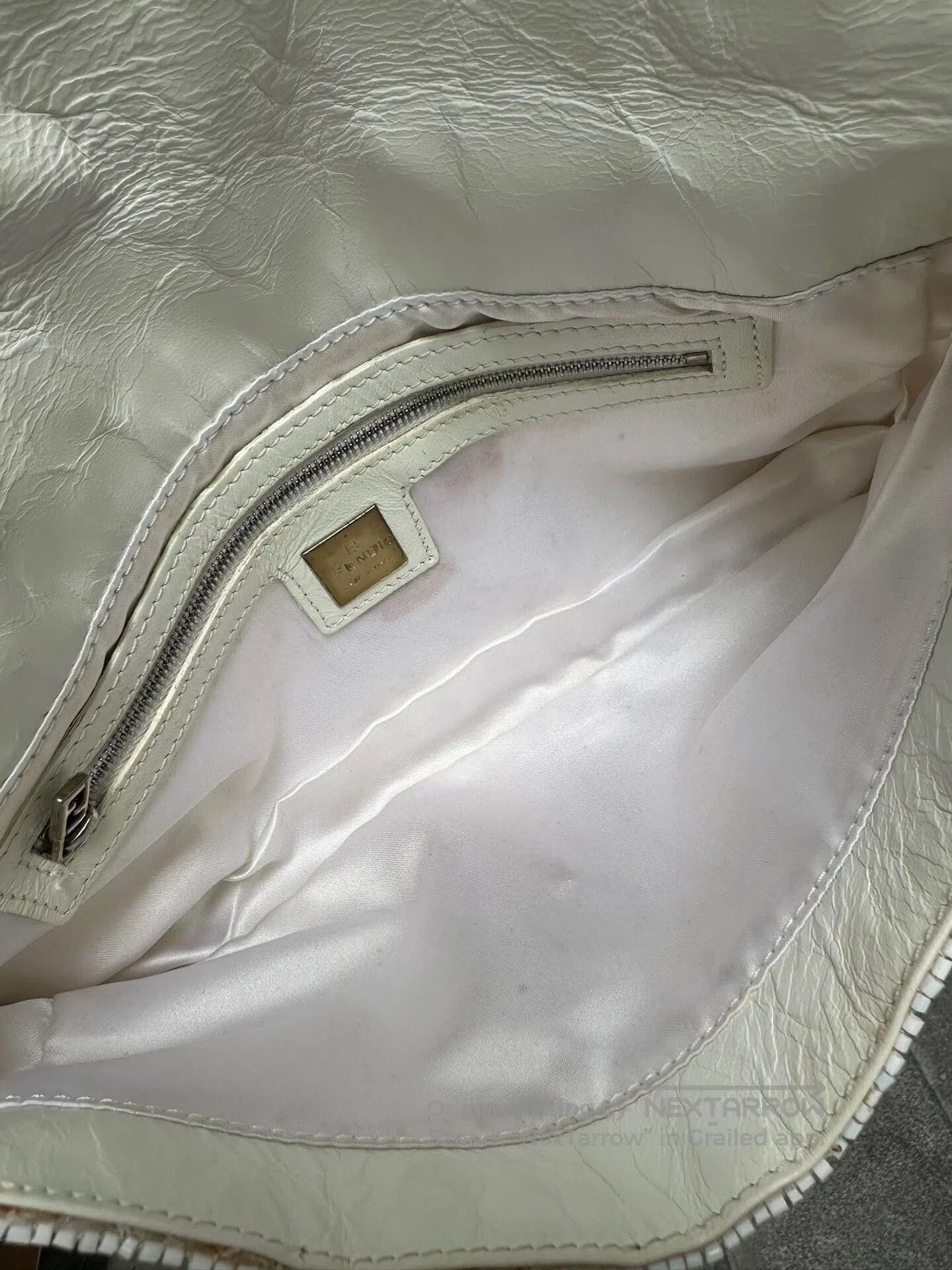 Fendi Fendi Baguette White Sequin Handbag 26cm. Size ONE SIZE - 8 Thumbnail