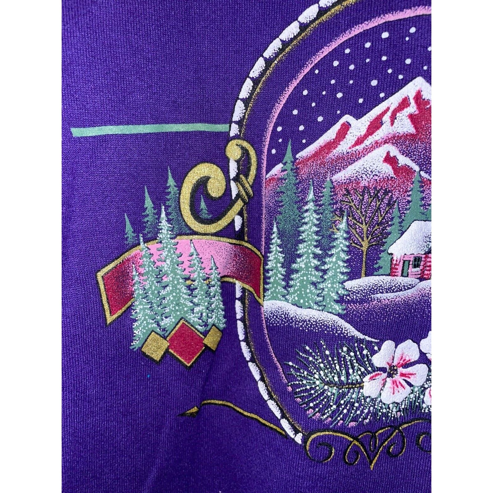 Jerzees Vintage South Dakota Sweatshirt Winter Cabin Crewneck 90s L Size US L / EU 52-54 / 3 - 7 Thumbnail