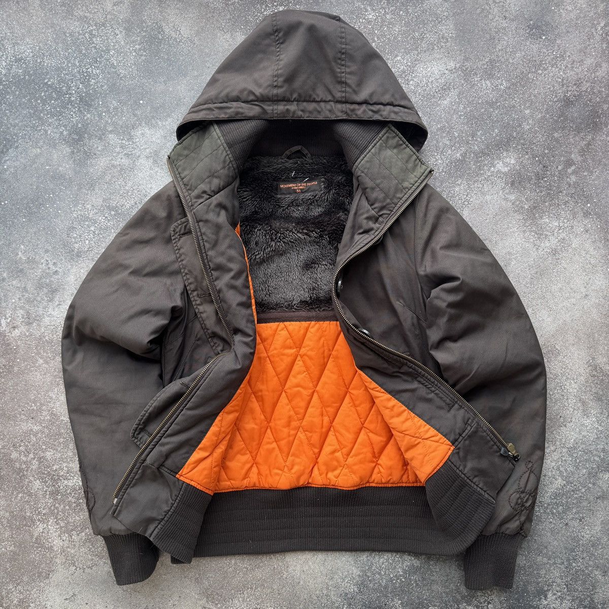 Hysteric Glamour Japan Style Vintage Faux Fur Lined Y2K Utility Bomber Jacket Size M / US 6-8 / IT 42-44 - 3 Thumbnail