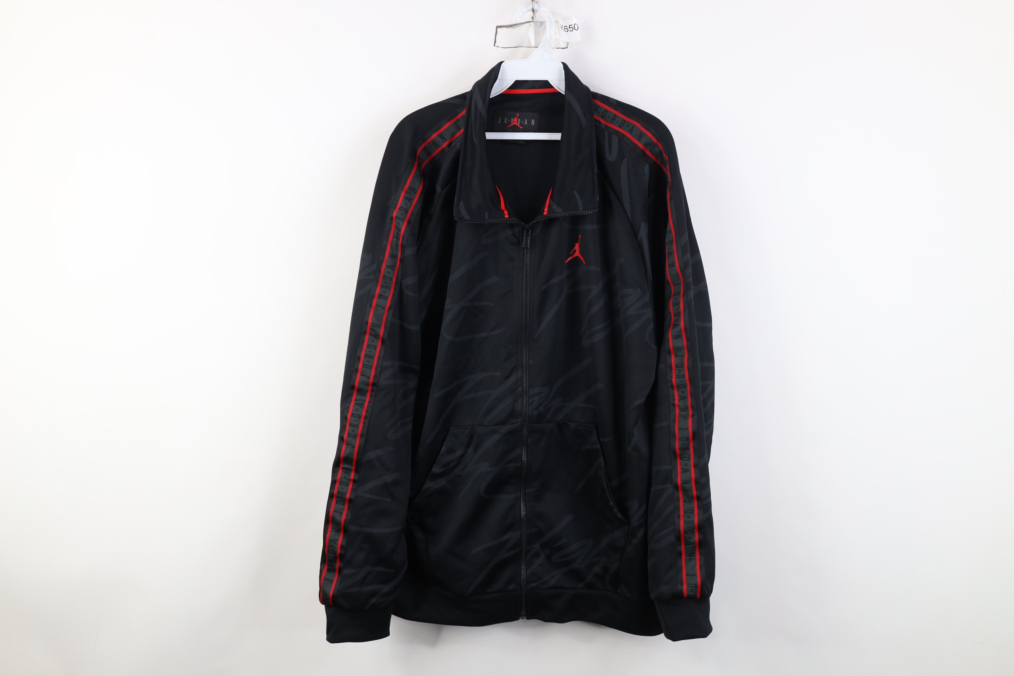Nike Nike Air Jordan Tricot Flight Jumpman Full Zip Track Jacket Size US XL / EU 56 / 4 - 1 Thumbnail