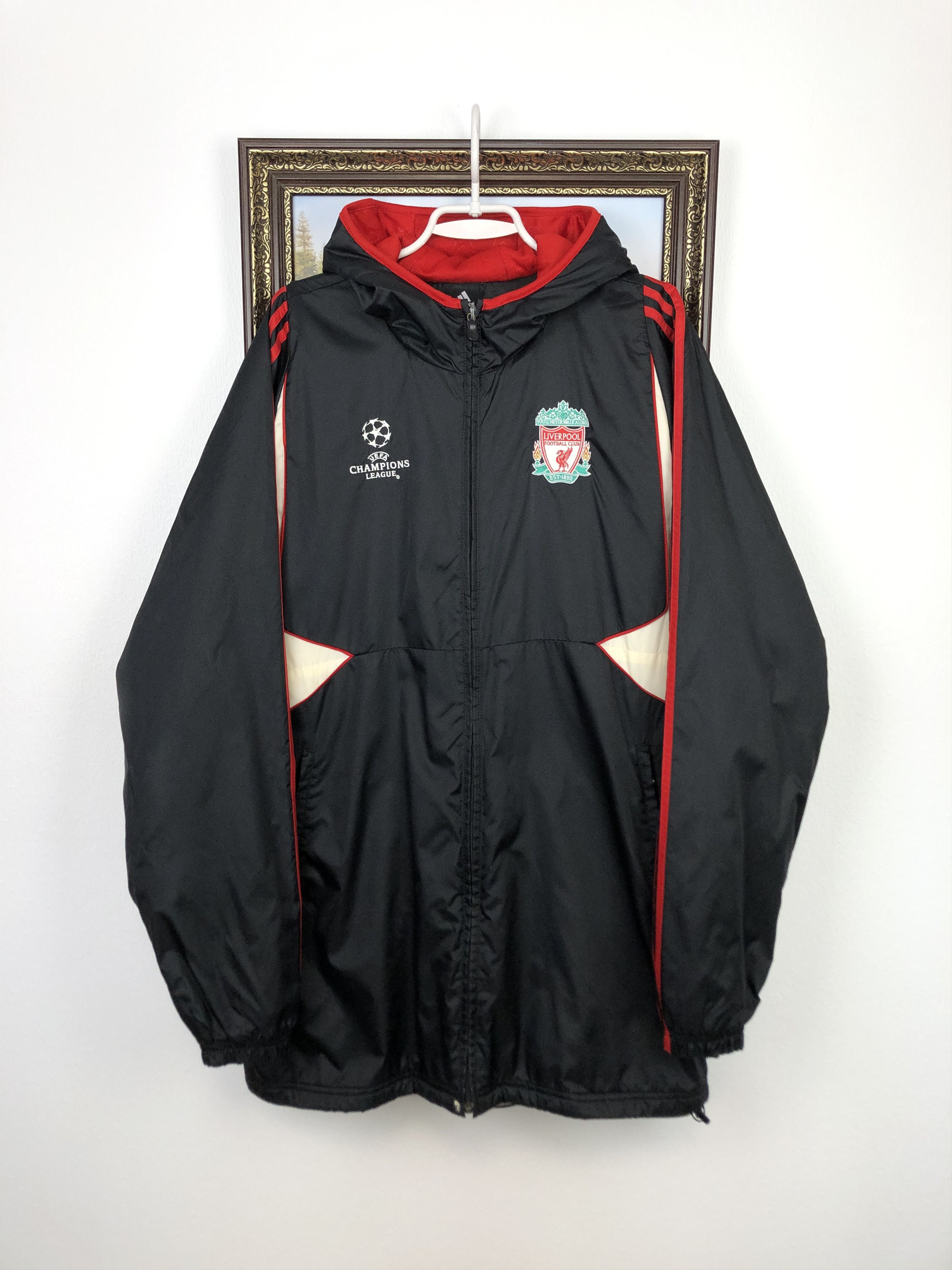 Adidas Vintage Adidas Liverpool Football Jacket Soccer Warm Bomber Size US L / EU 52-54 / 3 - 1 Thumbnail