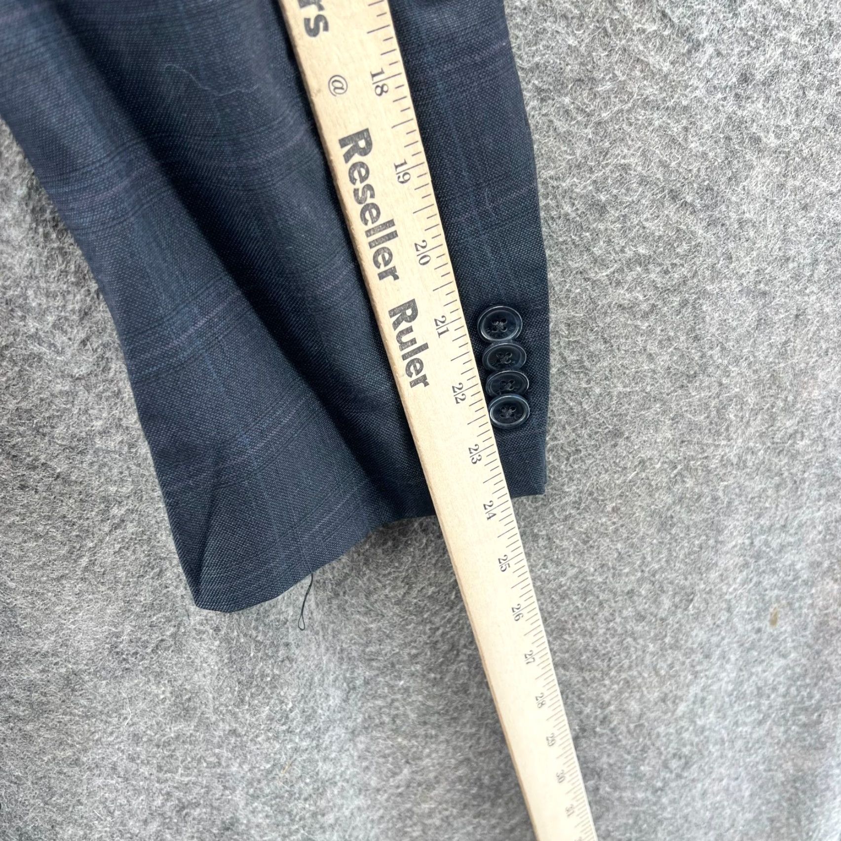 Tommy Hilfiger VINTAGE Tommy Hilfiger Blazer Mens 34 Blue Navy Sport Coat Single Breasted Wool Jacket Size 34R - 5 Thumbnail