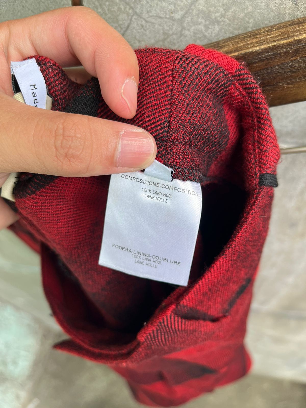 Balenciaga Plaid Wool Pants Size US 33 - 5 Thumbnail