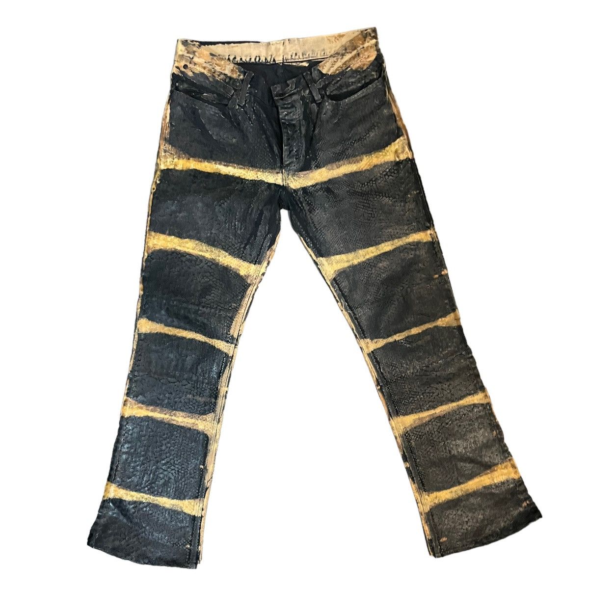 If Six Was Nine Maniac corp anaconda leather pants Size US 32 / EU 48 - 6 Thumbnail