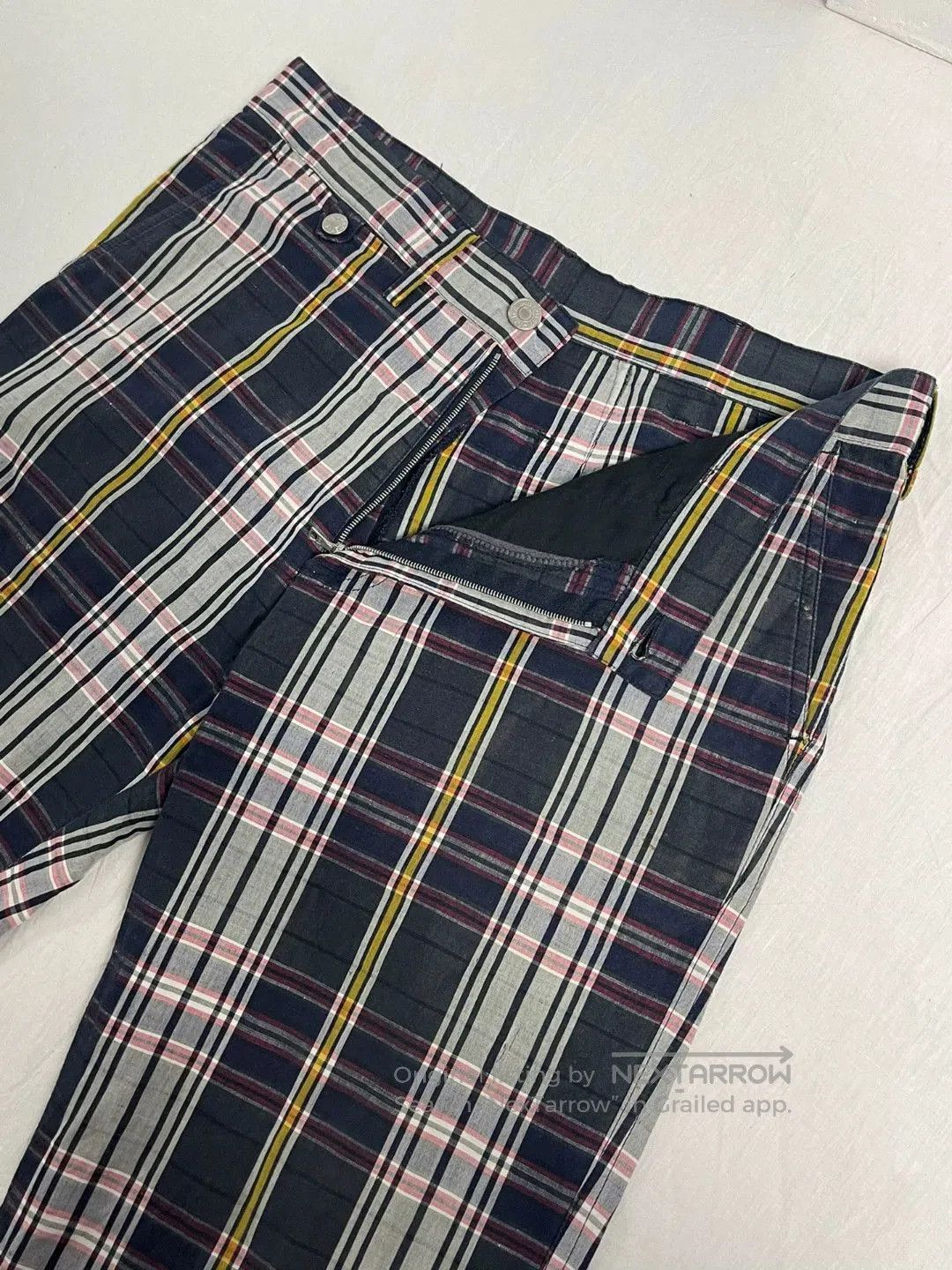 Dries Van Noten Dries Van Noten 2005 SS Runway Check Trousers. Size US 30 / EU 46 - 3 Thumbnail